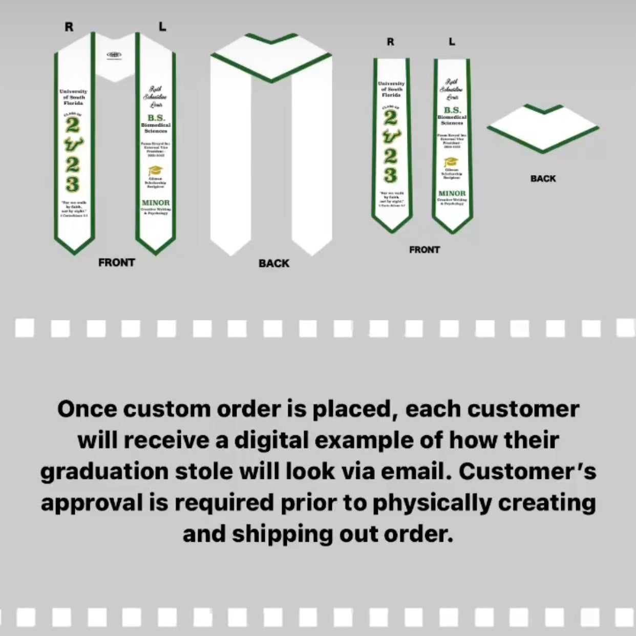 COLLEGIATE GRADUATION STOLE