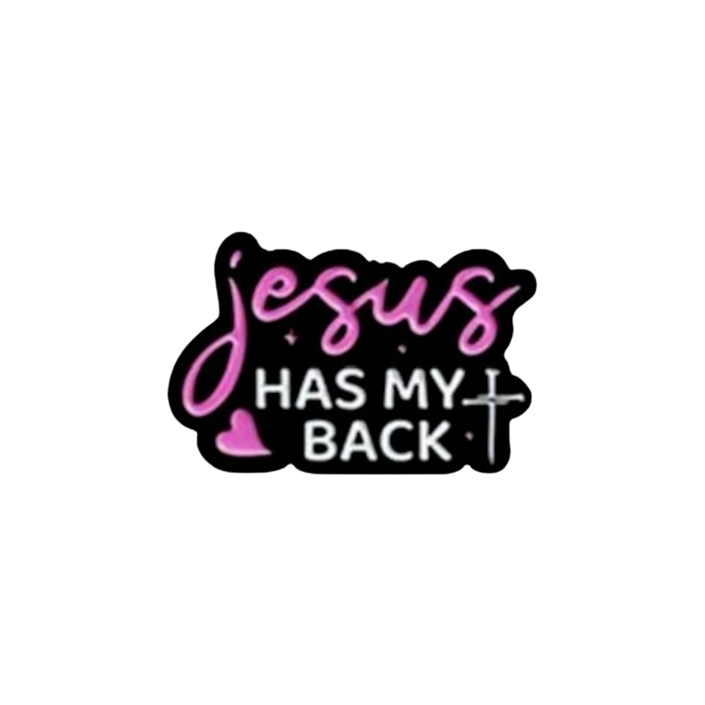 Jesus Has My Back Pin