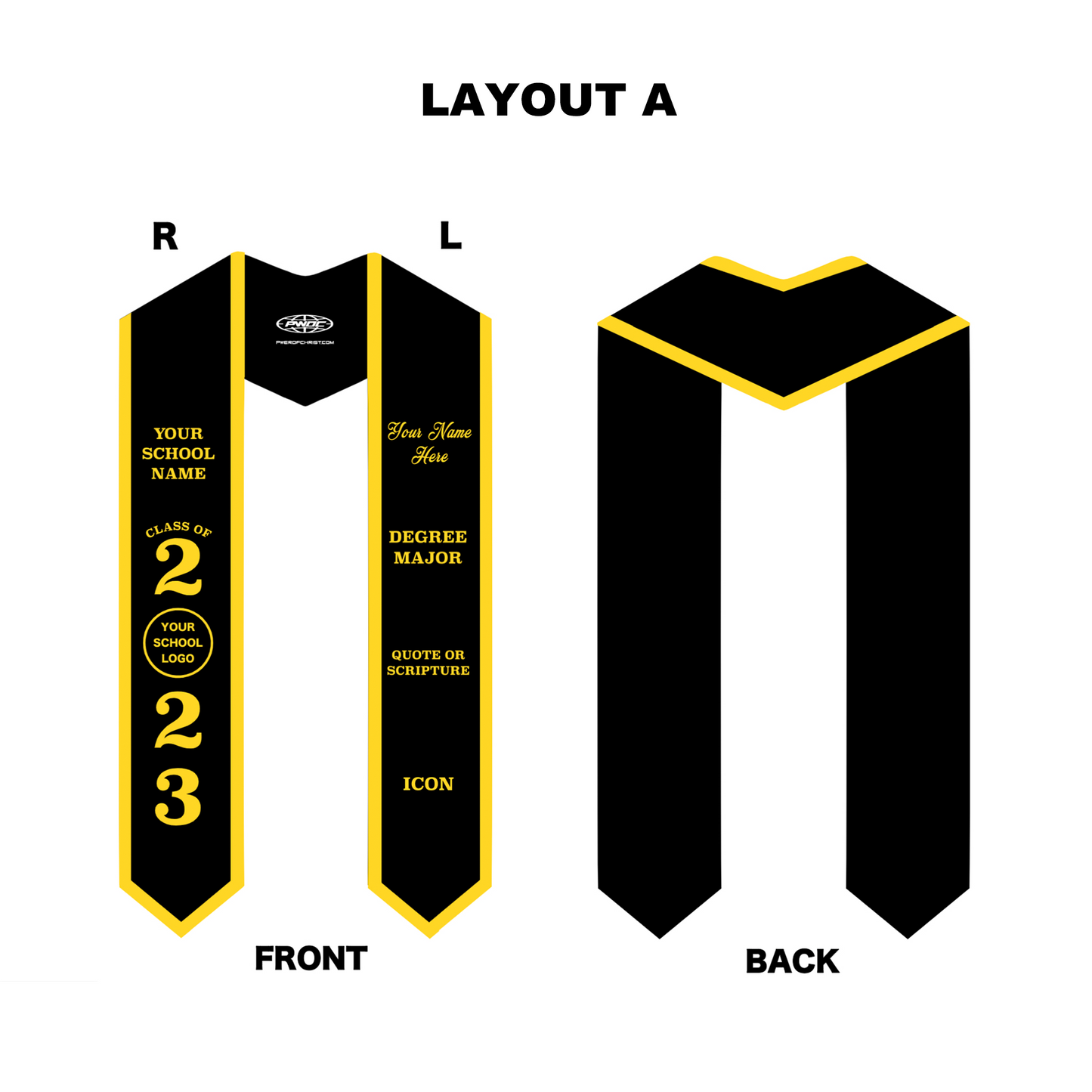 COLLEGIATE GRADUATION STOLE