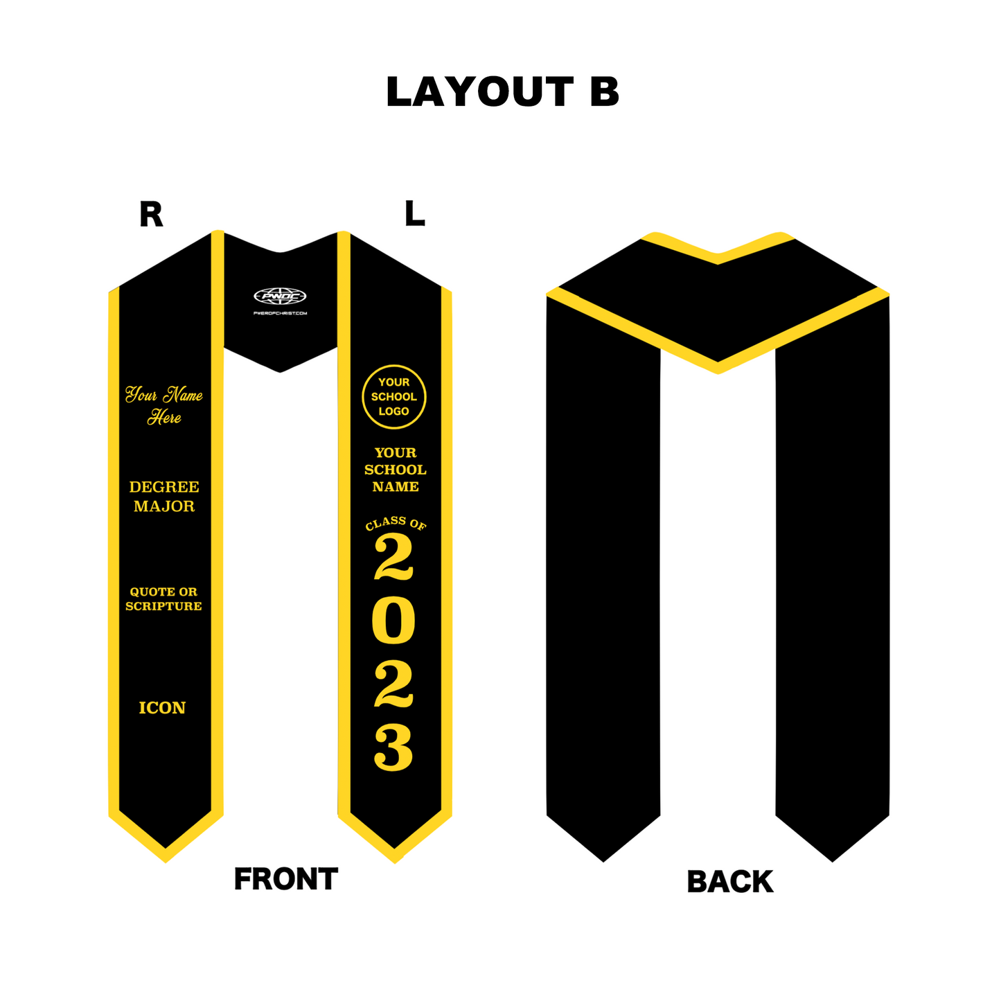 COLLEGIATE GRADUATION STOLE