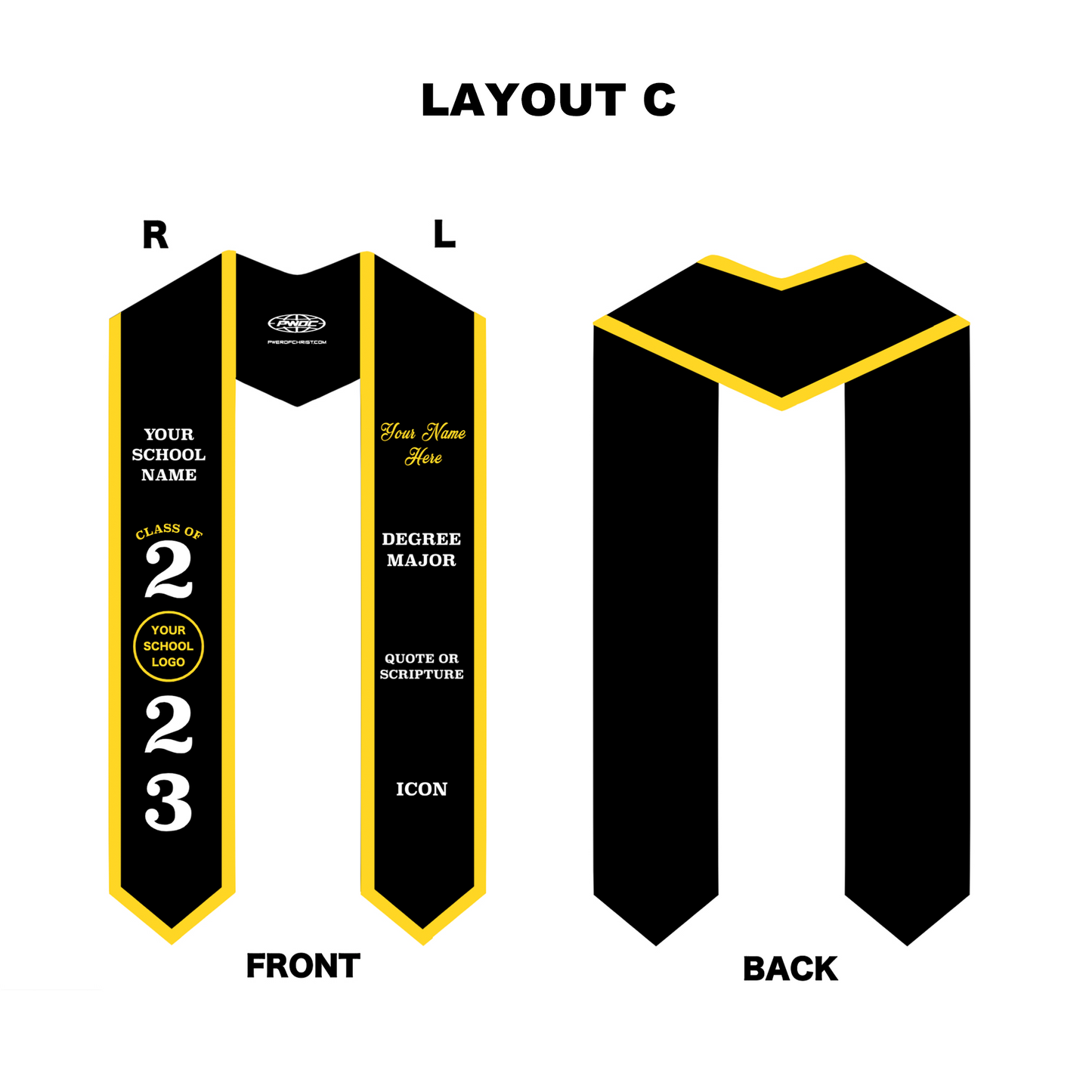 COLLEGIATE GRADUATION STOLE