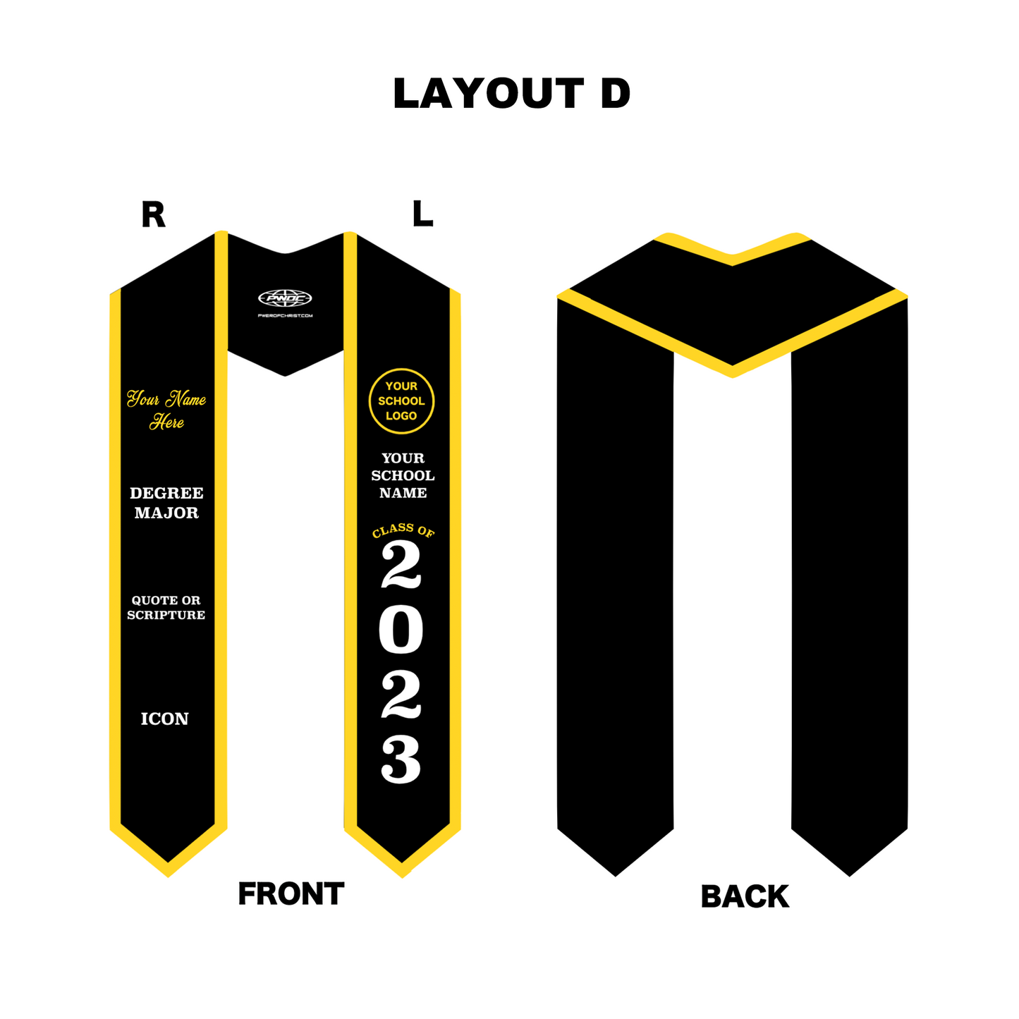COLLEGIATE GRADUATION STOLE