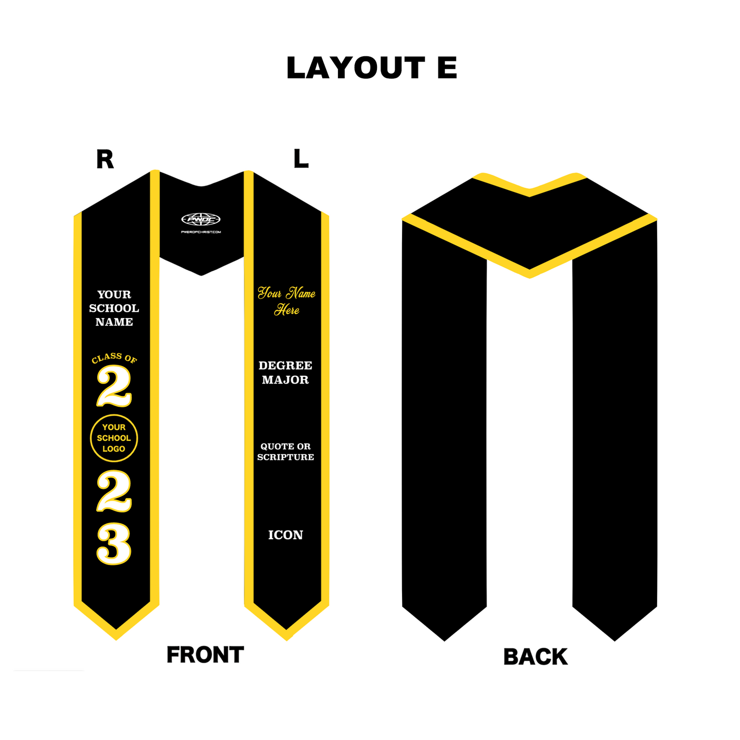 COLLEGIATE GRADUATION STOLE