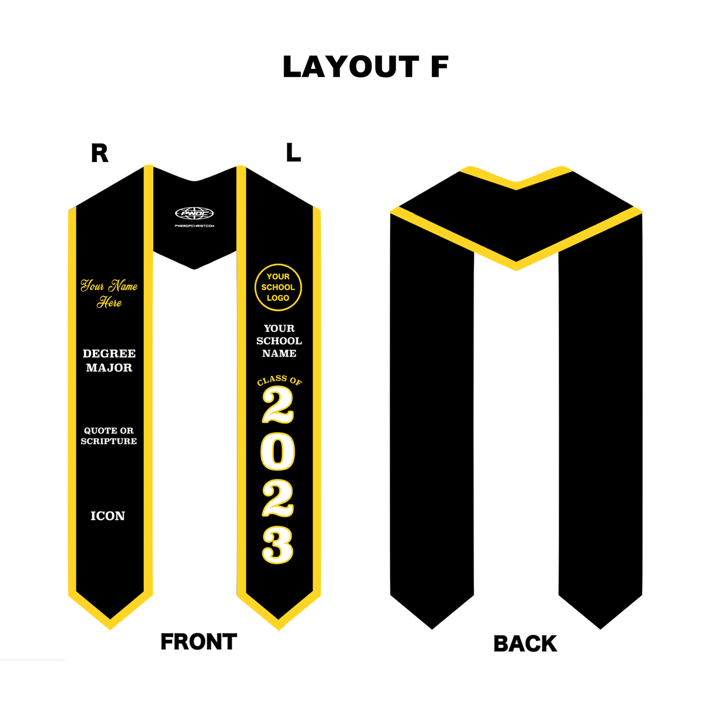 COLLEGIATE GRADUATION STOLE
